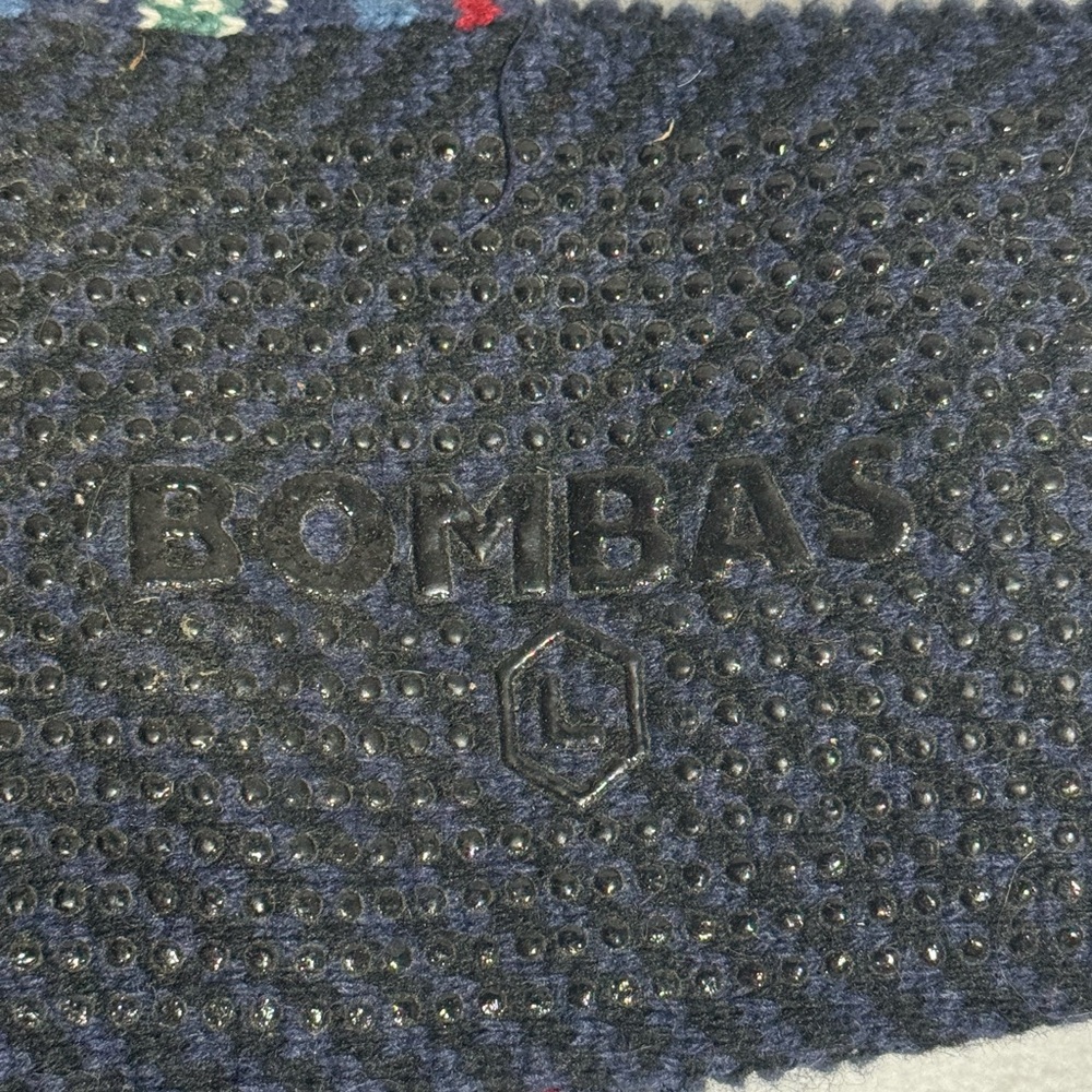 Bombas Fair Isle Gripper Slipper Size Mens Large 10-12.5 - Picture 11 of 11